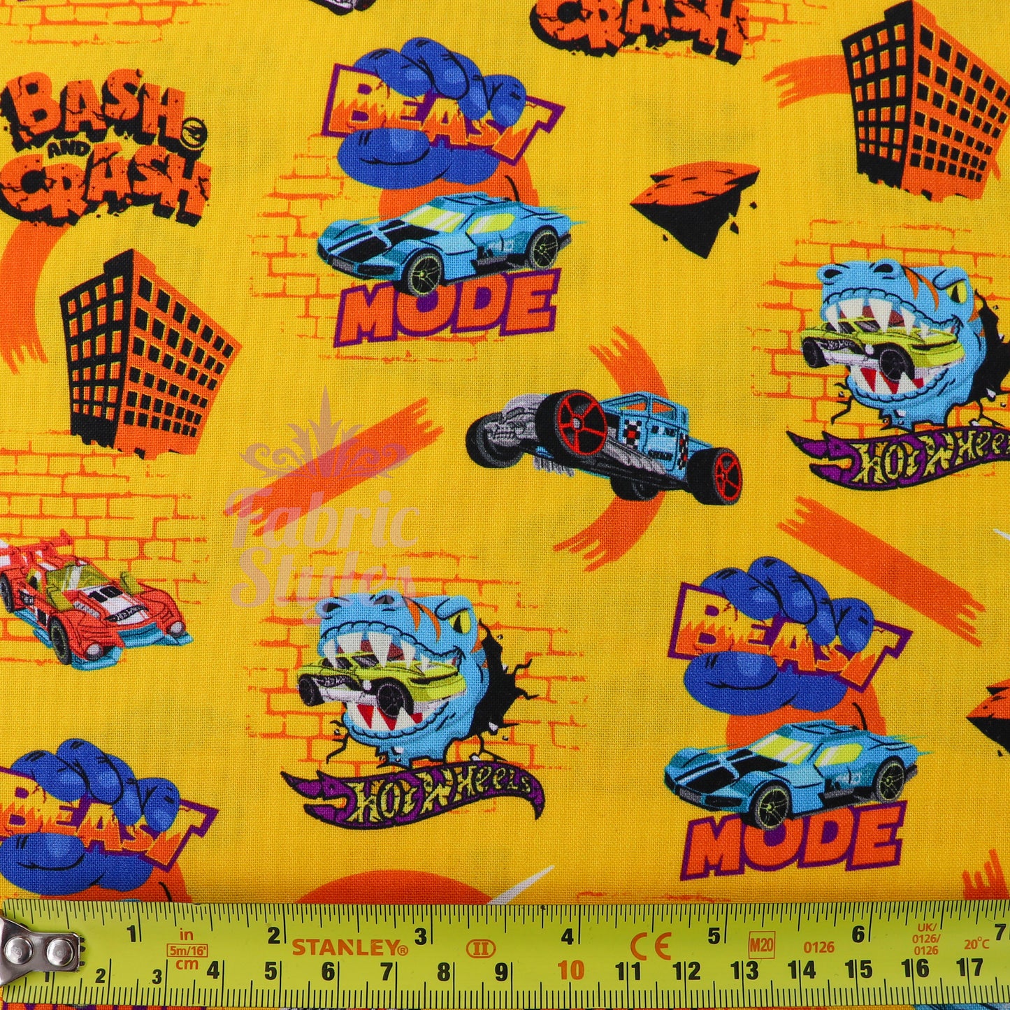 Hot Wheels Beast Mode Cotton Fabric