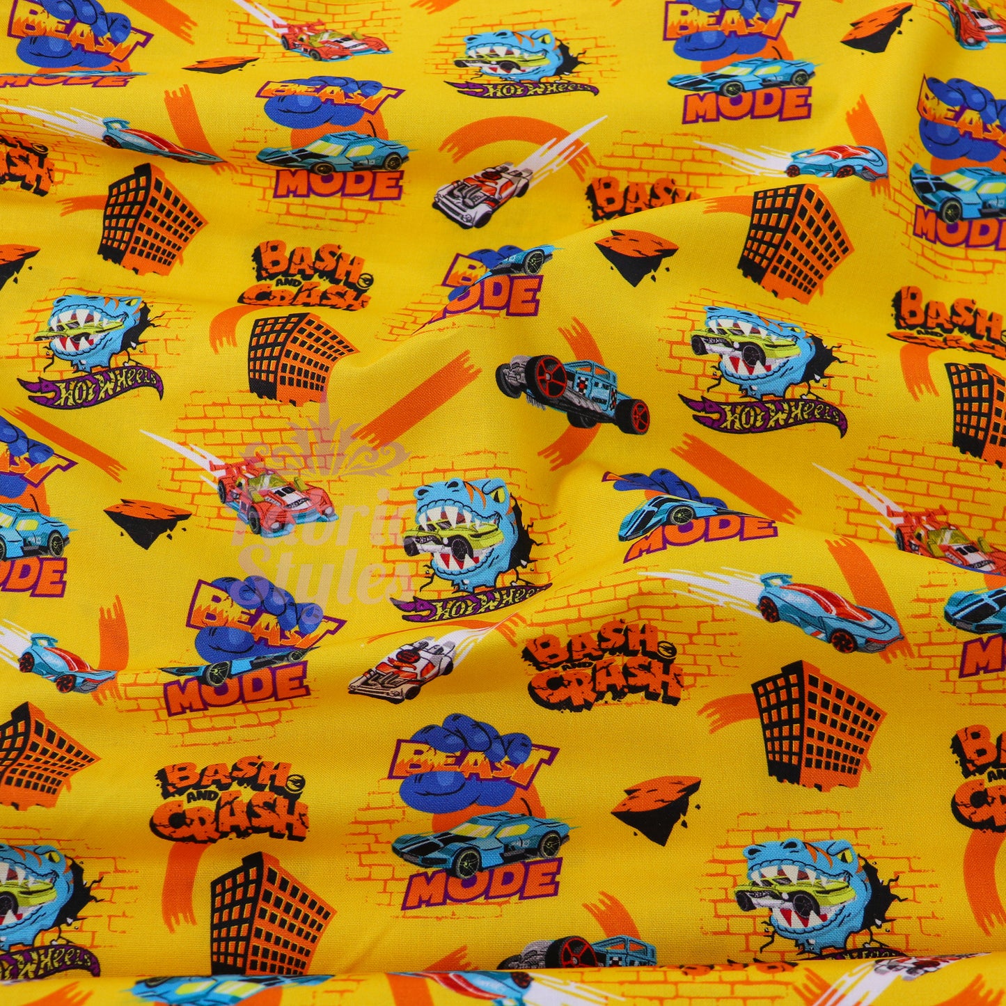 Hot Wheels Beast Mode Cotton Fabric