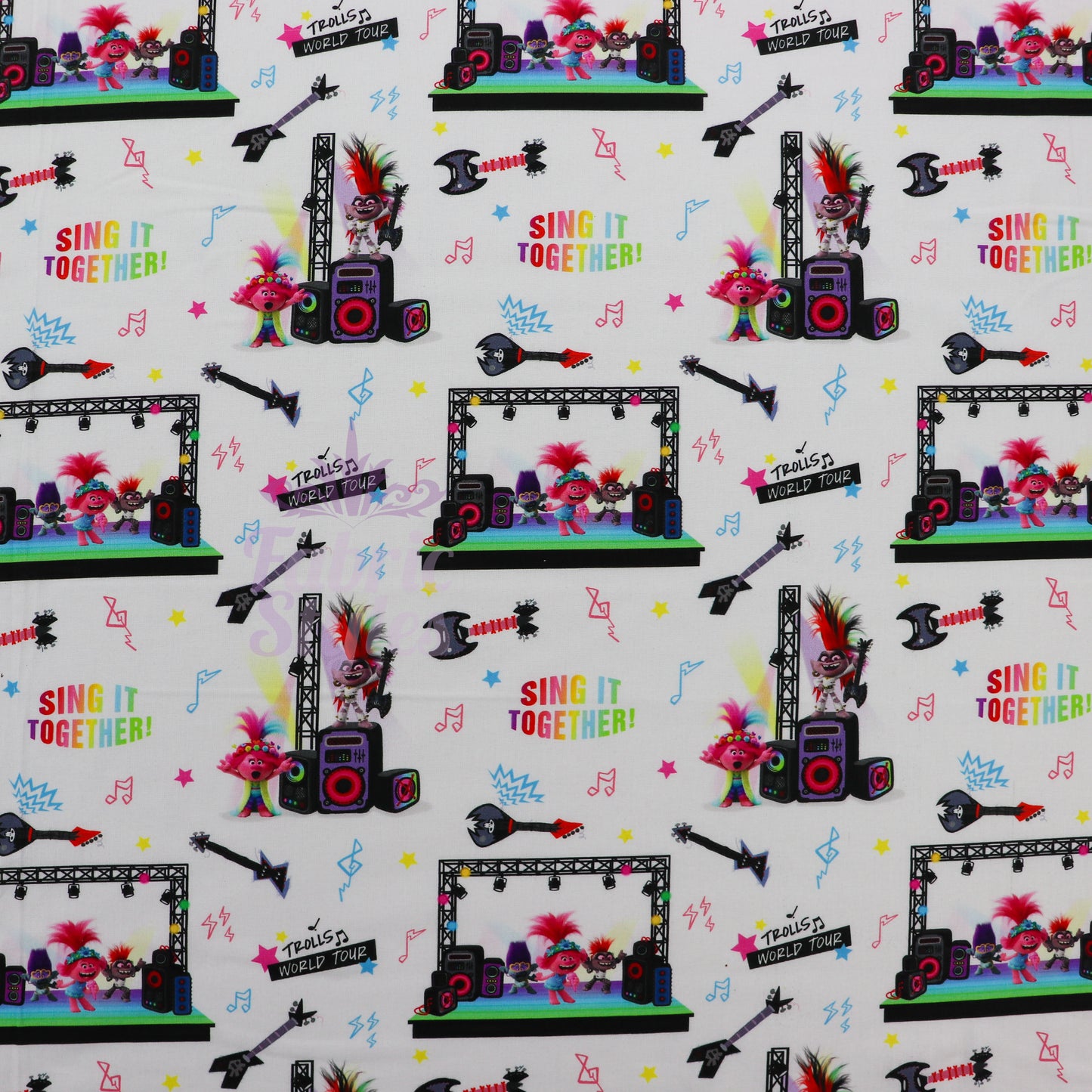 Trolls Sing It Cotton Fabric