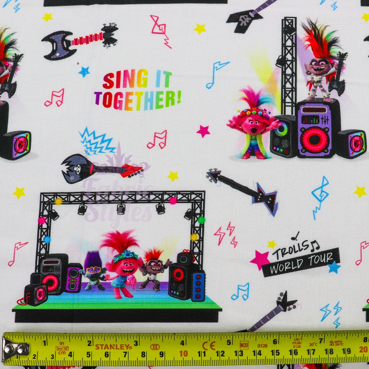 Trolls Sing It Cotton Fabric