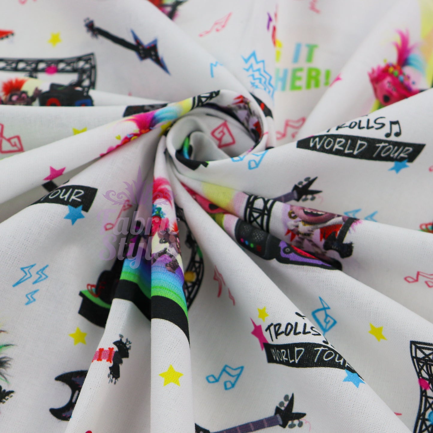 Trolls Sing It Cotton Fabric