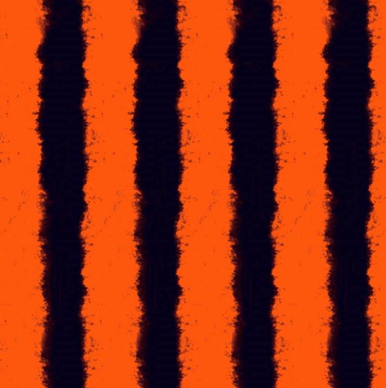 FS1272 Halloween Stripe Scuba Stretch Knit Stretch Fabric