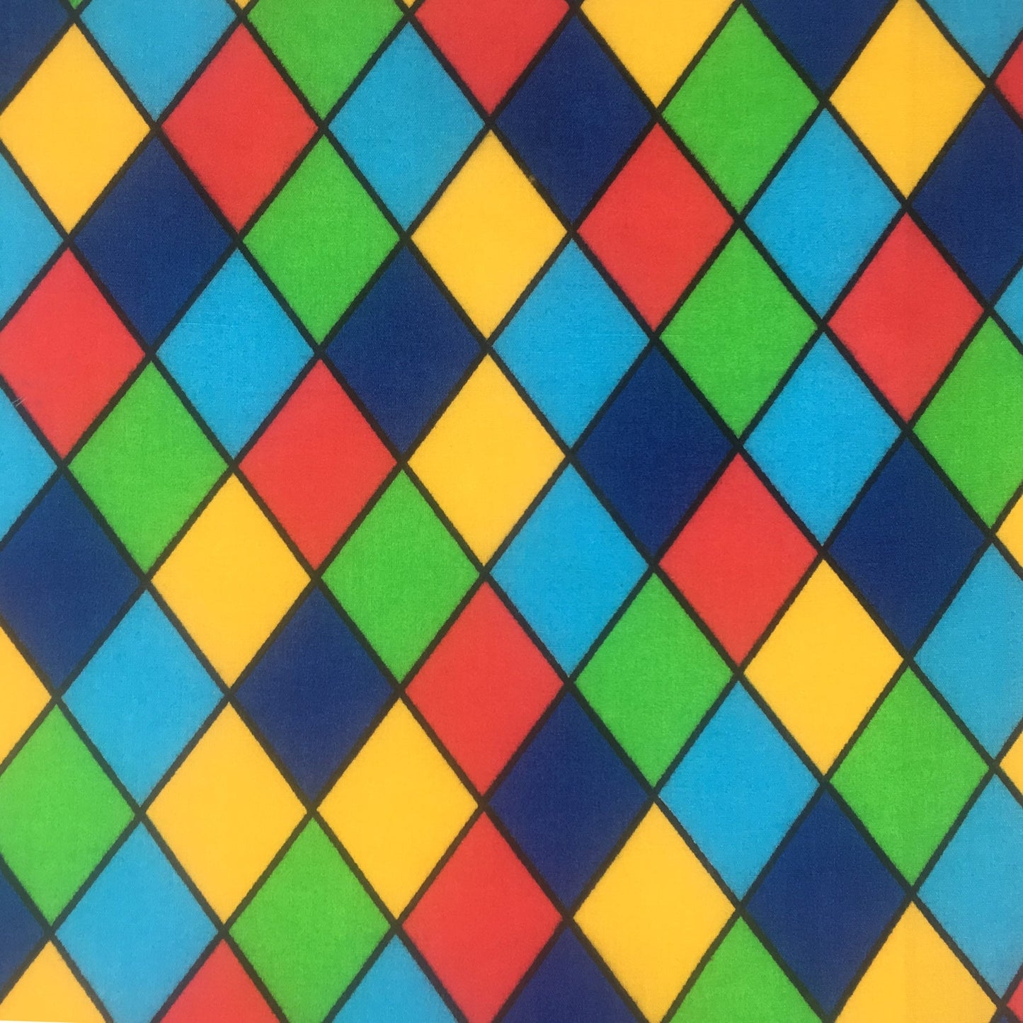 FS687_2 Royal Harlequin Polycotton | Fabric | Black, Check, drape, Fabric, fashion fabric, Harlequin, making, Multicolour, Poly, Poly Cotton, sewing, Skirt, Squares, Tartan, White | Fabric Styles