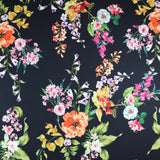 FS950 Embelia Floral | Fabric | Fabric, fashion fabric, Floral, jersey, Purple, Scuba Crepe, sewing, stretch, White | Fabric Styles