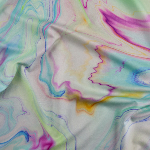 FS1031 Tie Dye Satin | Fabric | drape, Dress Fabric, Dress making, Dressmaking Fabric, Fabric, fashion fabric, making, Pink, Polyester, Satin, sewing, Shiny, Tie Dye | Fabric Styles