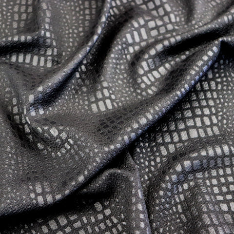 FS1077 Snake Scale Waffle Stretch Fabric | Fabric | black, Fabric, fashion fabric, liverpool, scale, sewing, Snake, Snake Skin, Snakeskin, waffle | Fabric Styles