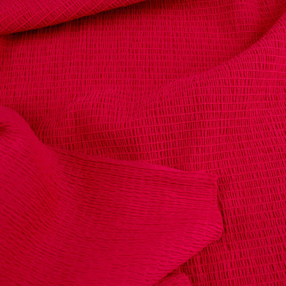 FS1154 Red Crinkle Fabric | Fabric | Crinkle, fabric, red, Swimwear | Fabric Styles