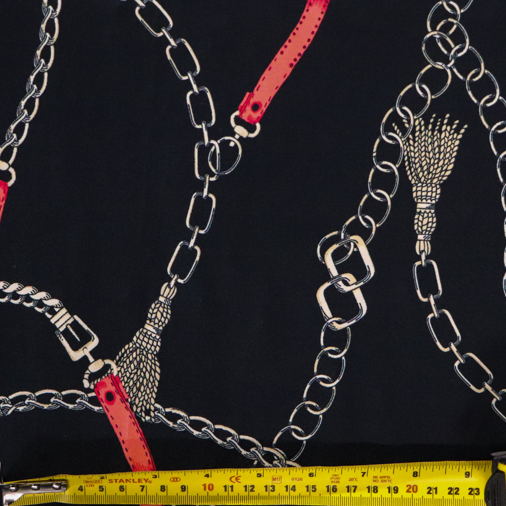 (35C) Straps and Chains Fabric | Fabric | Fabric, limited, new, Sale, soft touch | Fabric Styles