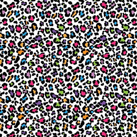 FS1024 Funky Leopard Cotton Fabric Rainbow | Fabric | animal, children, Cotton, drape, Fabric, fashion fabric, Fur, Kids, Leopard, Lightning, making, Rainbow, sewing, Skirt | Fabric Styles