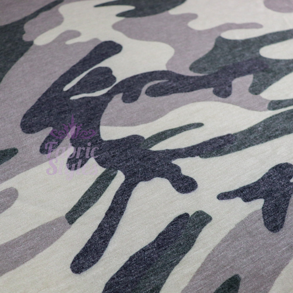 Camo jersey deals knit fabric