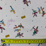 FS976_1 Charlie & The Chocolate Factory Scene | Fabric | blue, Brand, Branded, Charlie, Charlie and the chocolate factory, Children, Chocolate, Cotton, Cotton SALE, drape, Fabric, Factory, fashion fabric, Golden Ticket, Kids, Light blue, making, Roald Dahl, Royal, Royal Blue, sewing, Skirt, sweet, sweets, ticket, willy wonka | Fabric Styles