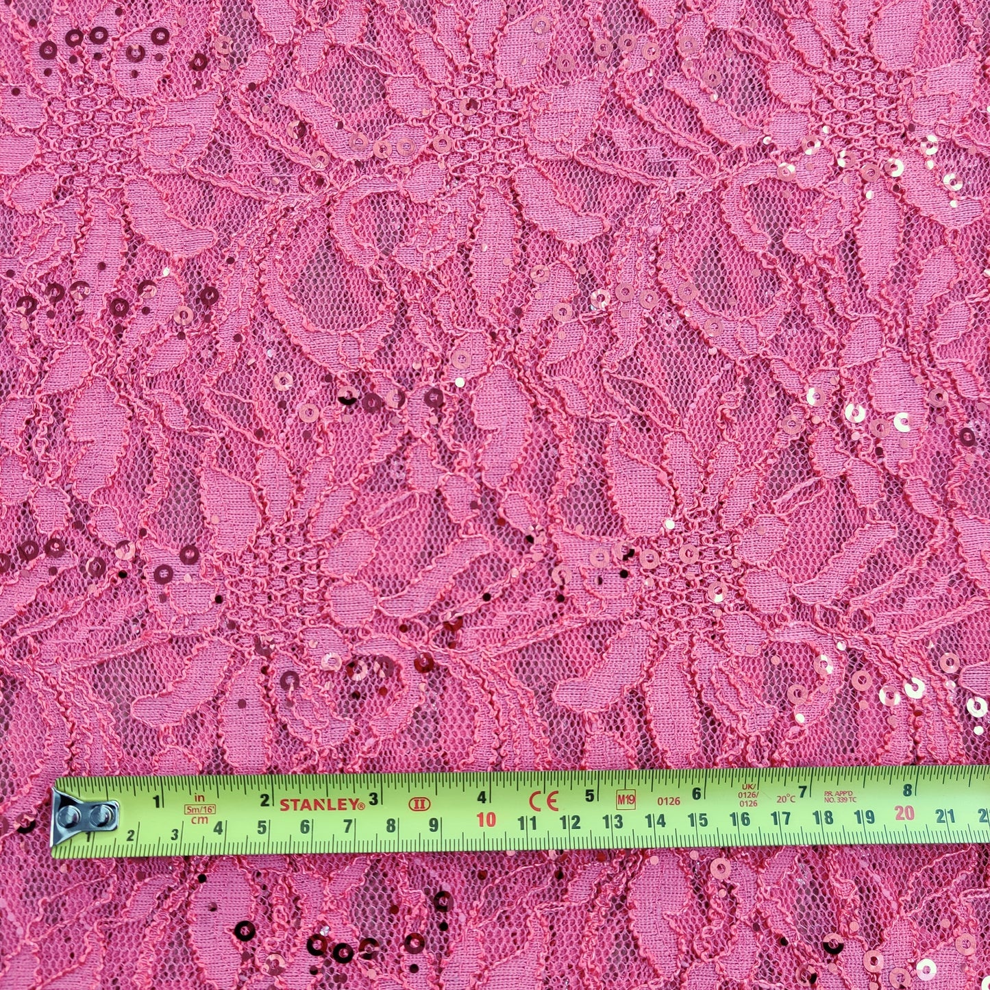 FS508_1 Floral Sequins Lace | Fabric | drape, Fabric, fashion fabric, Lace, New, Plain, Sequins, sewing, Stretchy, textured | Fabric Styles