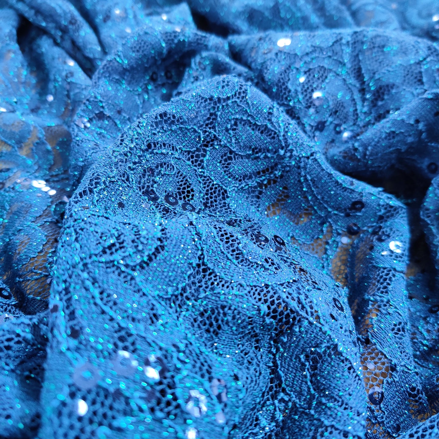 FS508_1 Floral Sequins Lace | Fabric | drape, Fabric, fashion fabric, Lace, New, Plain, Sequins, sewing, Stretchy, textured | Fabric Styles