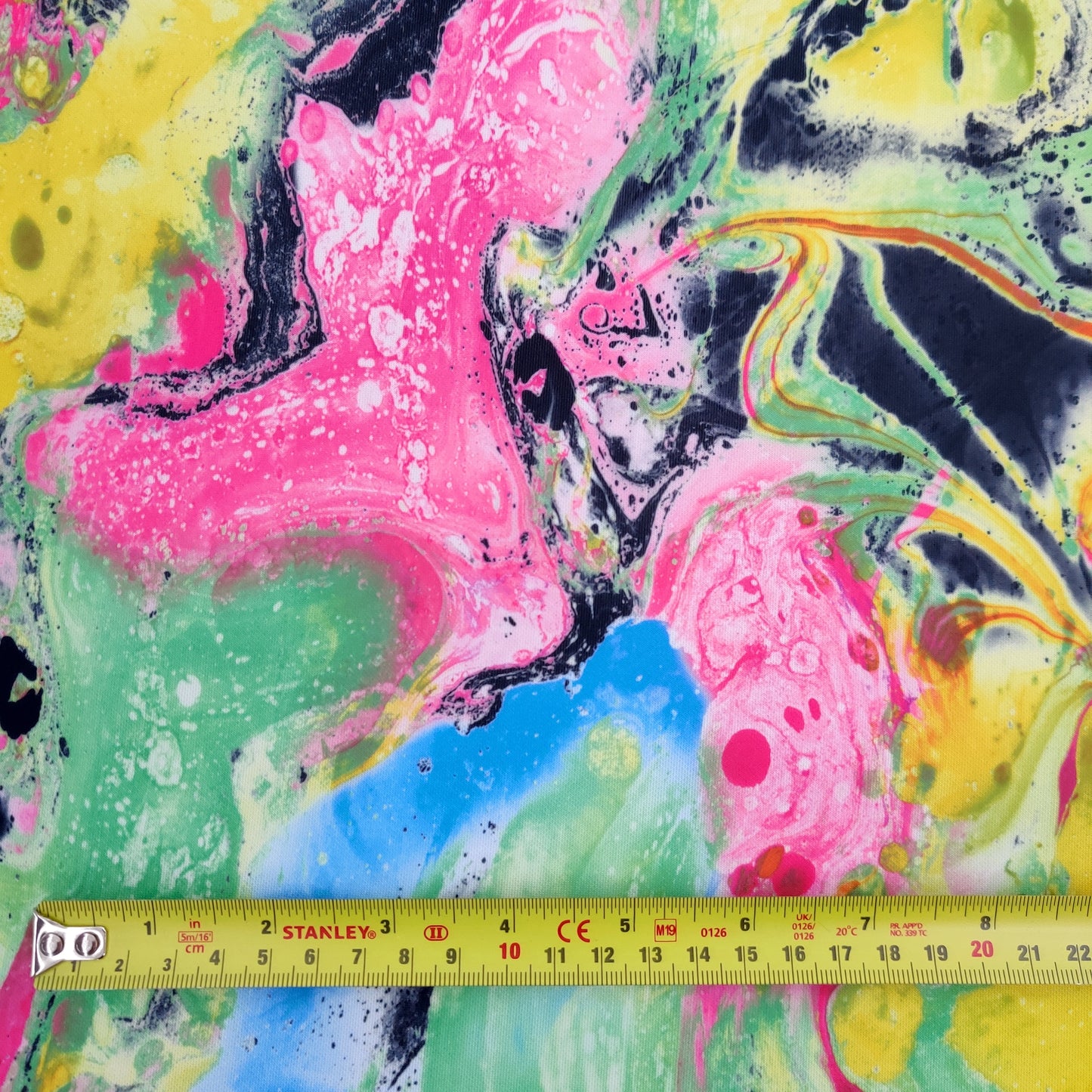 FS091 Tie Dye Marble Scuba Stretch Knit Fabric & Spandex Sportswear Swim Fabric | Fabric | Black, Blue, drape, Fabric, fashion fabric, Gold, making, Marble, Orange, Pink, Purple, Scuba, sewing, Spandex, Splash, Stretchy, Swim, Swimming, Swimwear, Tie Dye, Water Effect, White, Yellow | Fabric Styles