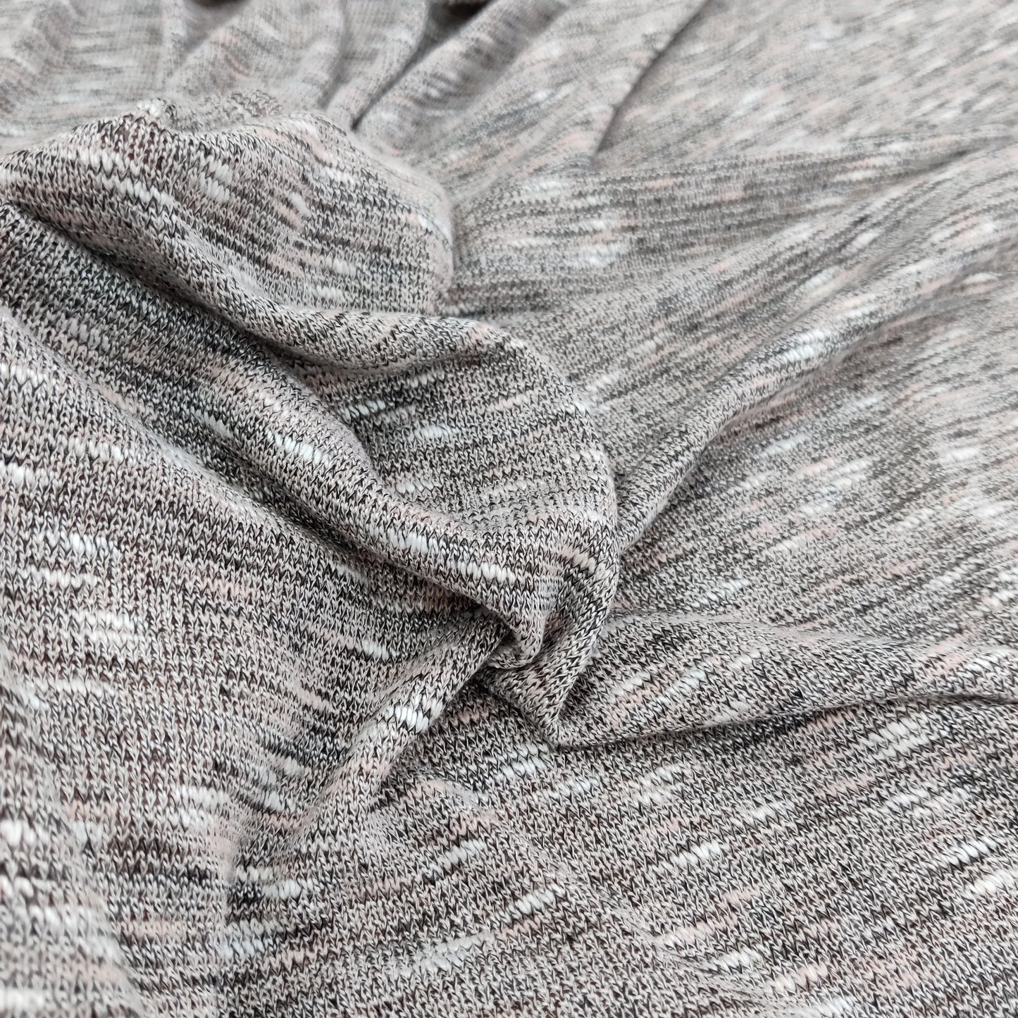 FS719_1 Grey Loose Knit Stretch Fabric | Fabric | drape, Elastane, Fabric, fashion fabric, Grey, Jersey Knit, knit, knit wear, Knitted, knitwear, Light Knitwear, Loose Knit, Loungewear, Loungwear, Nude, Plain, Polyester, sewing, Soft, Stretchy, Viscose | Fabric Styles