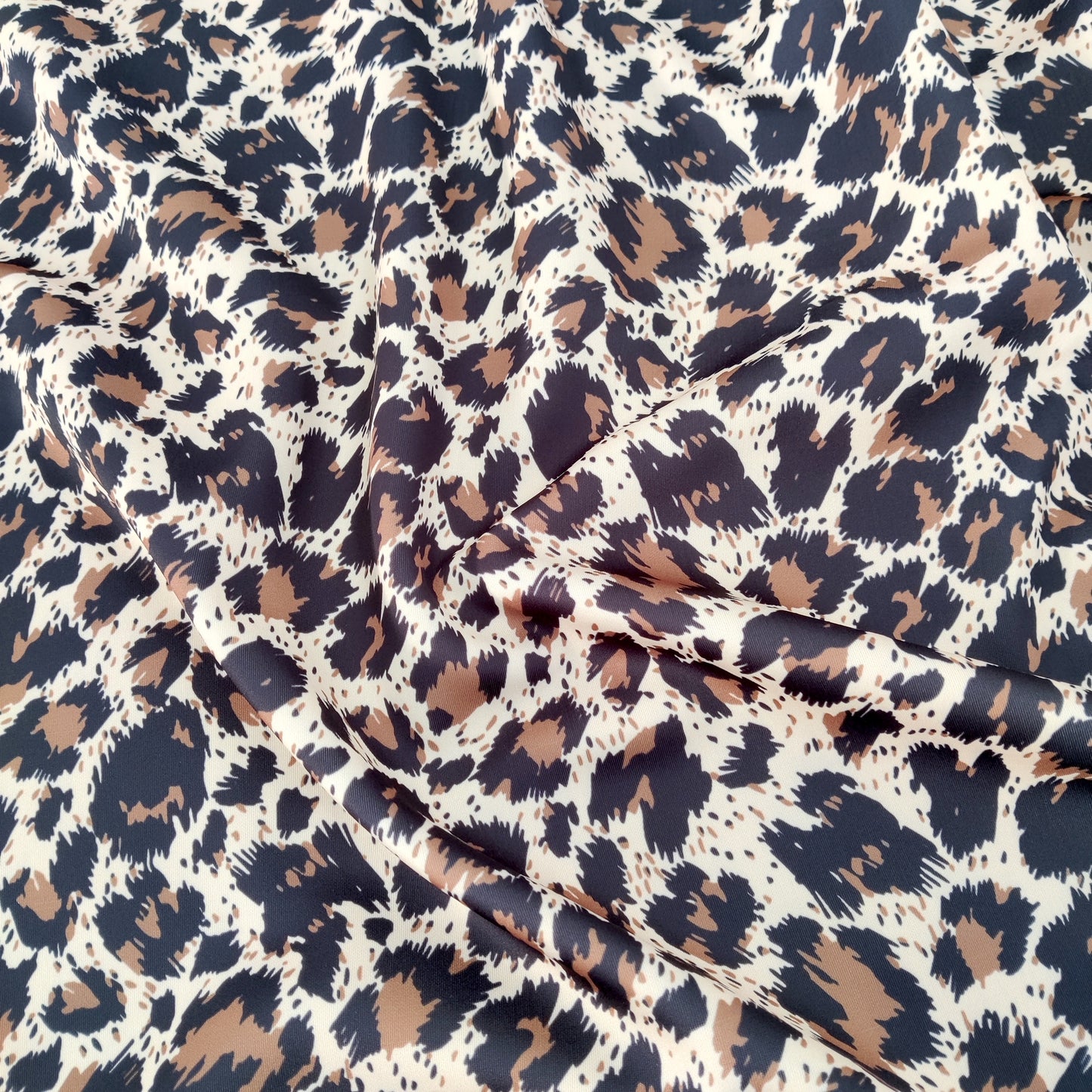 FS456 Paint Stroke Leopard | Fabric | Animal, drape, Fabric, fashion fabric, FS456, Leopard, Scuba, sewing, Stretchy | Fabric Styles