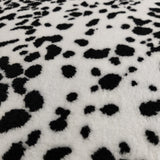 FS829 Dalmatian Fur Fabric | Fabric | animal, Dalmatian, Fabric, fleece, fur, furry, Monochrome, spots, Winter | Fabric Styles