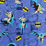 FS636_4 Batman Comics Blue Cotton | Fabric | Batman, Blue, Brand, Branded, Children, comic, comics, Cotton, Cotton SALE, dc, drape, Fabric, fashion fabric, hero, Kids, Light blue, logo, making, superhero | Fabric Styles