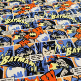 FS636_5 Batman Pop Comics Cotton | Fabric | Batman, Blue, Brand, Branded, Children, comic, comics, Cotton, Cotton SALE, dc, drape, Fabric, fashion fabric, hero, Kids, Light blue, logo, making, superhero | Fabric Styles