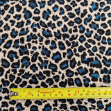 FS812_3 Leopard Spots Cord Cotton Fabric Turquoise | Fabric | Animal, Cotton, drape, Fabric, fashion fabric, Kids, Leopard, making, Rose, Roses, sewing, Skirt | Fabric Styles