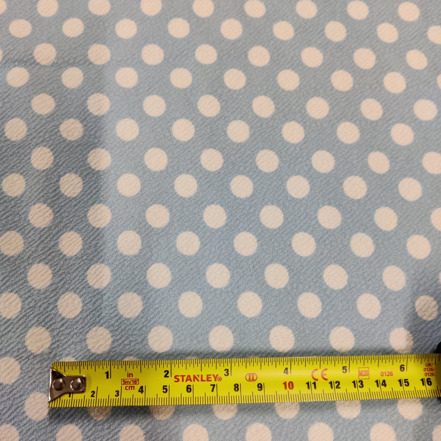 147B - 2.9m Blue Polka | fabric, limited, sale | Fabric Styles