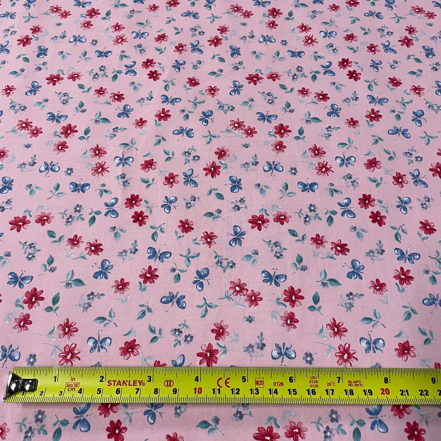 FS854_3 Pink Small Floral Cotton Poplin | Fabric | Button, Buttons, Cotton, Cotton Poplin, drape, Fabric, fashion fabric, Floral, Flower, Kids, making, Rose, Roses, sale, sewing, Skirt, Woven | Fabric Styles