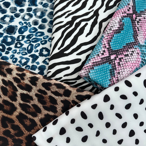 Half Metres Animal Scuba Fabric Bundle | Fabric | bundle, Bundles, fabric, Leopard, new, New Arrivals, scuba | Fabric Styles