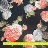 FS519 Floral Liverpool | Fabric | drape, Fabric, fashion fabric, Floral, Floral Leopard, Flower, limited, Liverpool, SALE, sewing, Stretchy, textured, Waffle | Fabric Styles