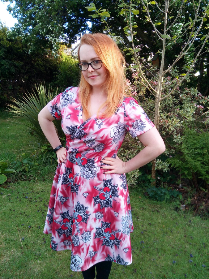 Tattoo Print Scuba Wrap Dress | Customer Make Inspiration