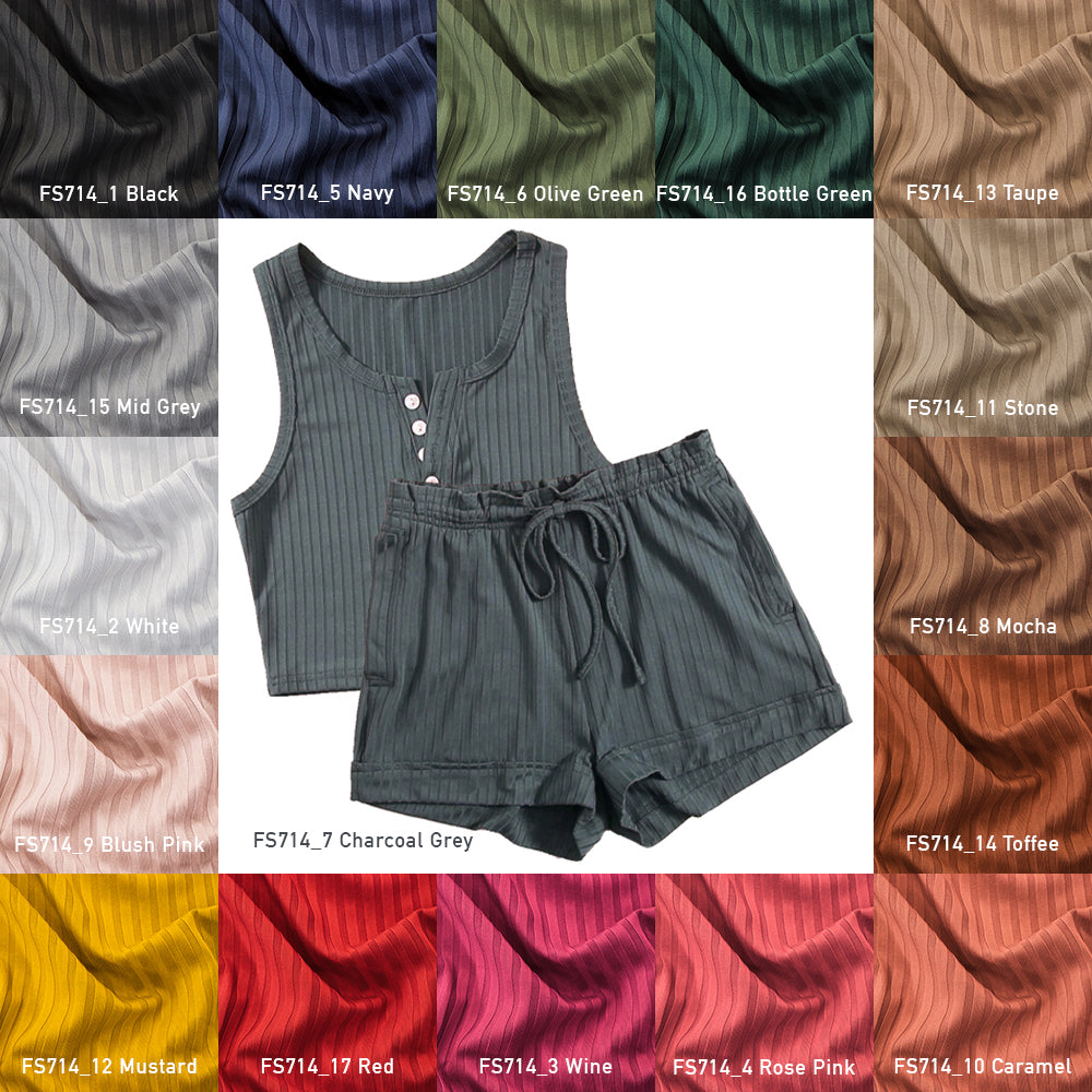 over 15 colours of jersey rib fabrics