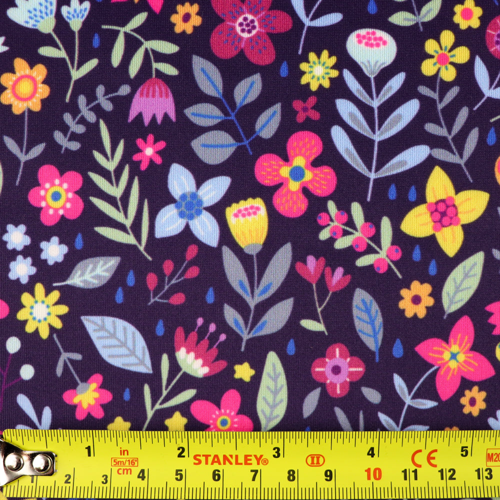 Purple Ditsy Floral