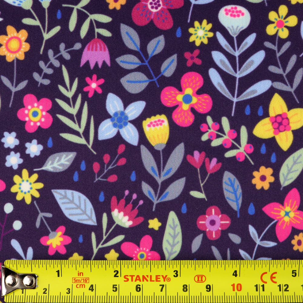 Purple Ditsy Floral