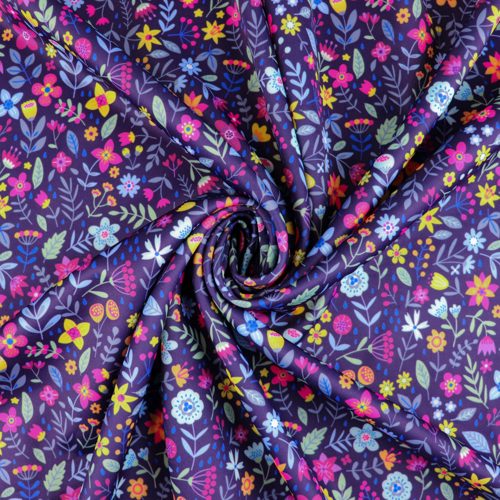 Purple Ditsy Floral
