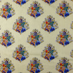 Harry Potter Hogwarts Crest Yellow Cotton Fabric 0.76 Metres