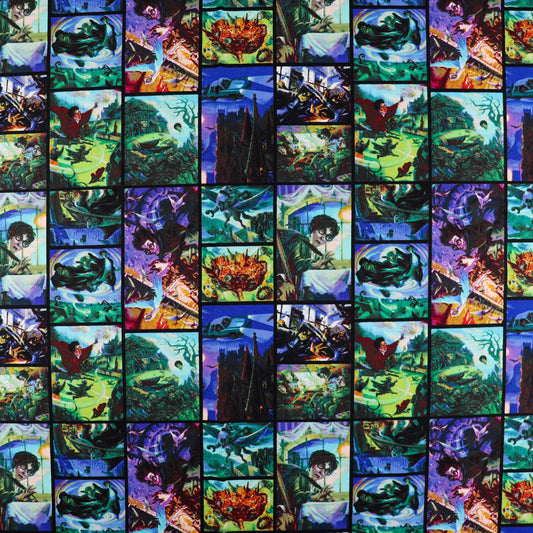 Harry Potter Film Scenes Cotton Fabric 0.8 Metres