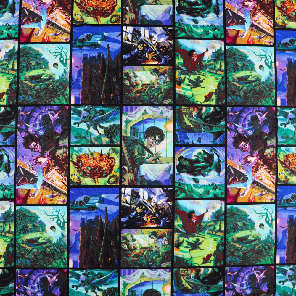 Harry Potter Film Scenes Cotton Fabric 0.8 Metres