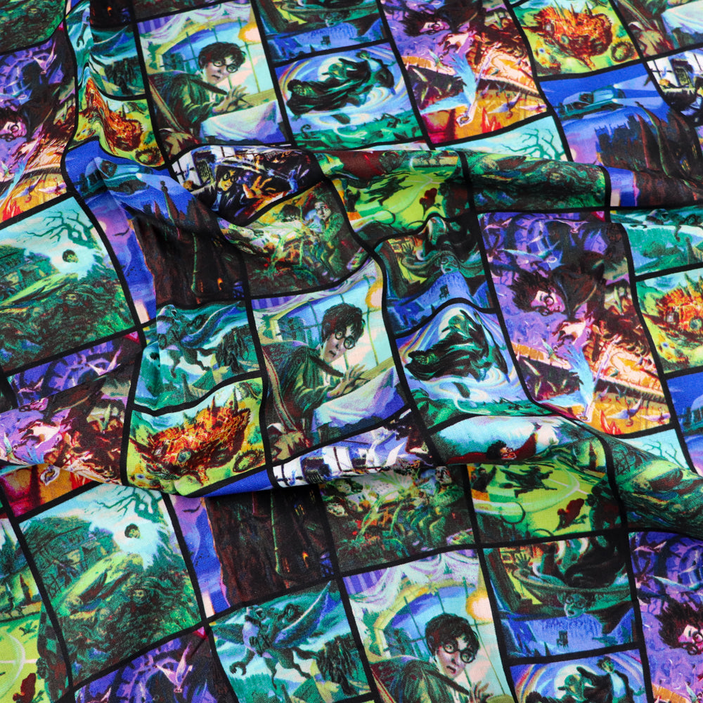 Harry Potter Film Scenes Cotton Fabric 0.8 Metres