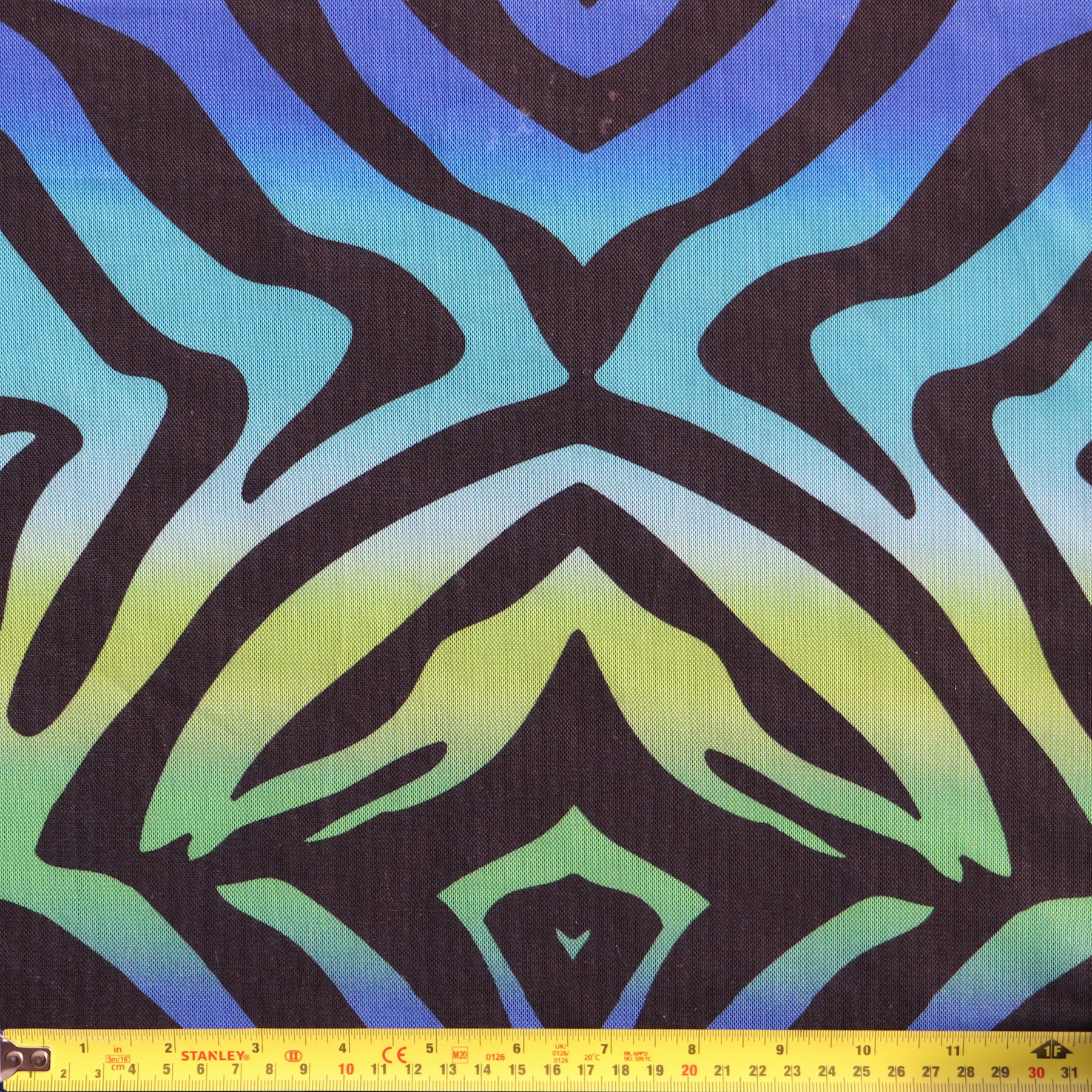 Zebra Tie Dye Power Mesh