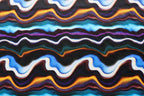 FS1211 Swirl Sensation Tie Dye Print Scuba Stretch Knit Fabric | Fabric | Black, Blue, Brown, Colourful, drape, Fabric, fashion fabric, New, Nude, paint, paint strokes, Scuba, sewing, Stretchy, tie dye, White, Yellow | Fabric Styles