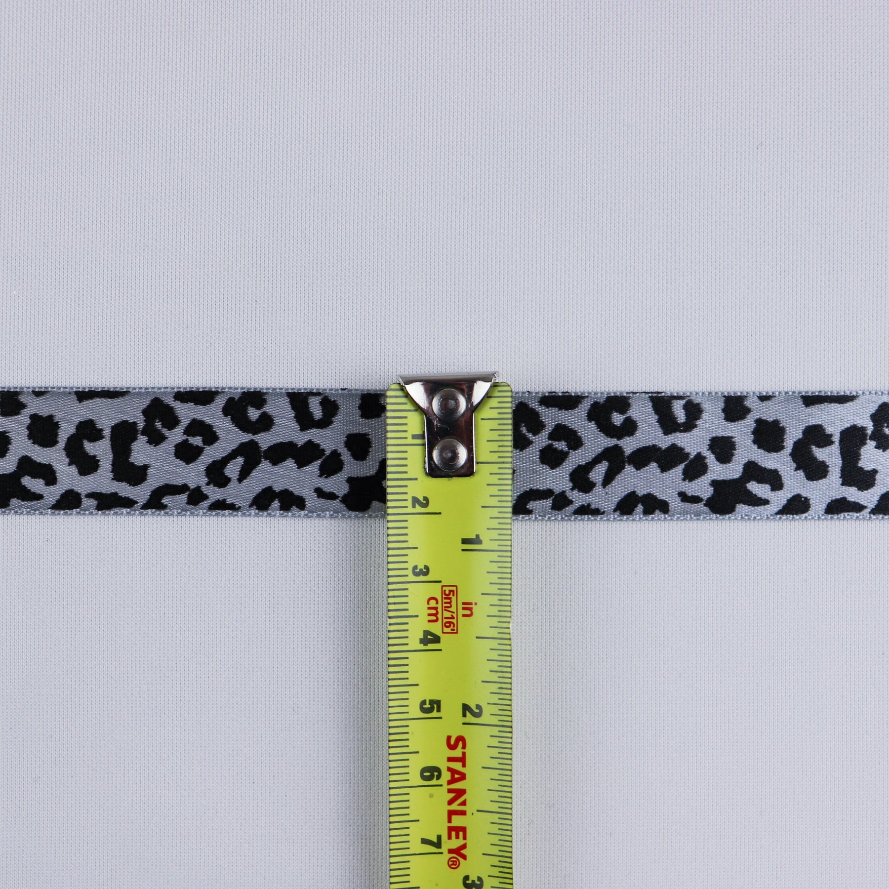 3/4 Inch Shiny Leopard Print Ribbon