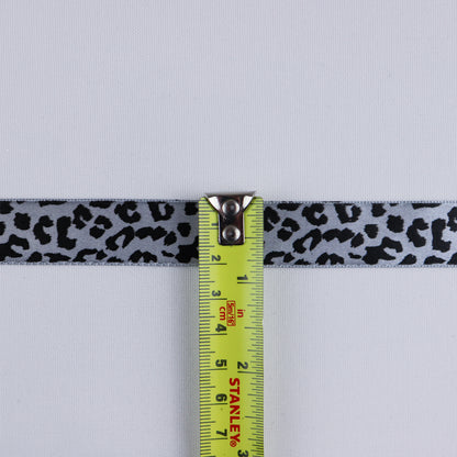 3/4 Inch Shiny Leopard Print Ribbon