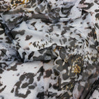 Snow Leopard Print Power Mesh Fabric