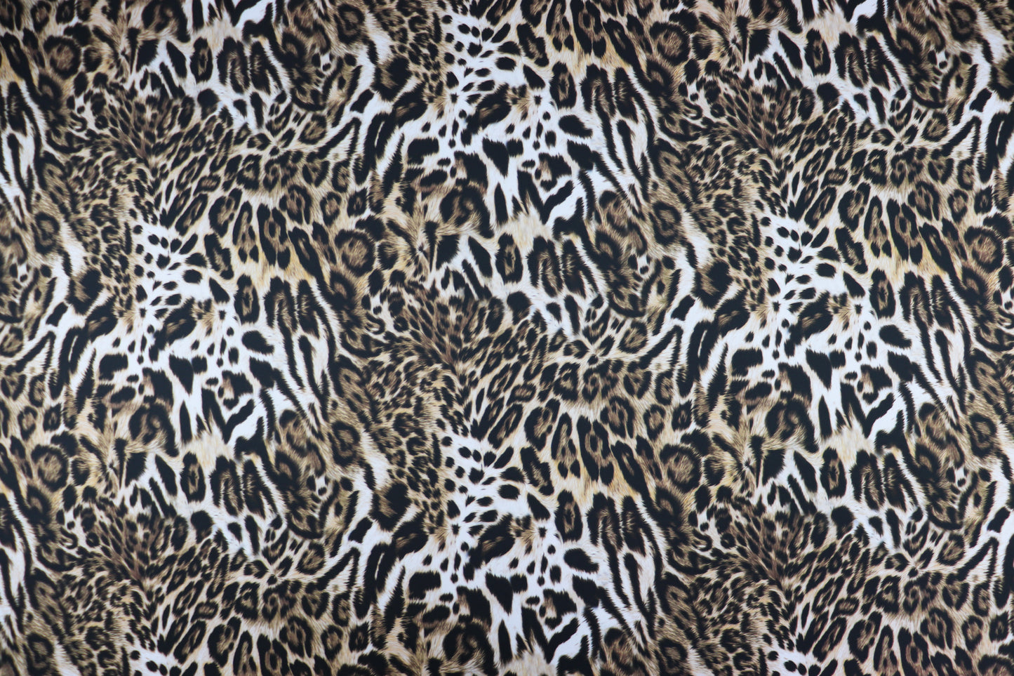 Leopard Skin Animal Print Scuba Stretch Knit Fabric (FS1260)