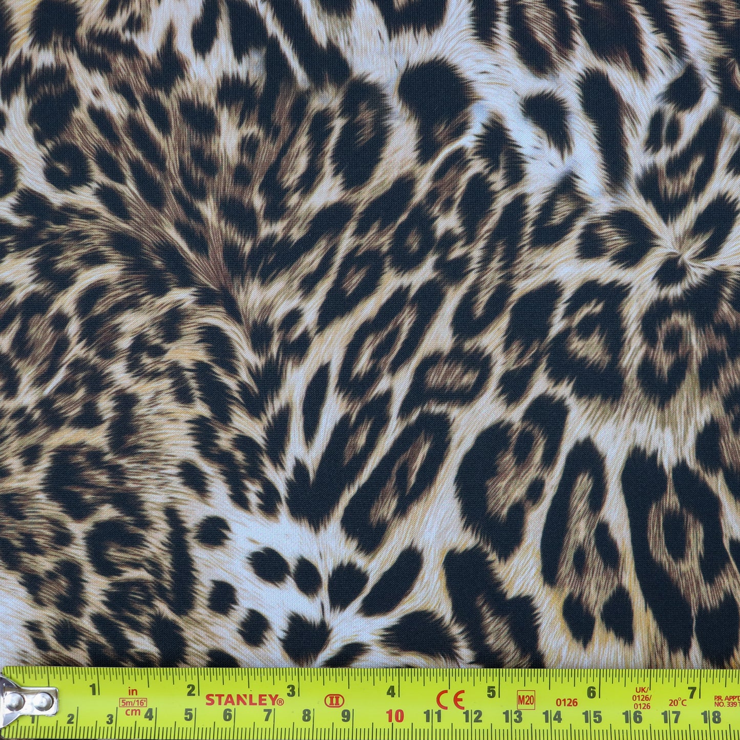 Leopard Skin Animal Print Scuba Stretch Knit Fabric (FS1260)