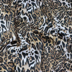 Leopard Skin Animal Print Scuba Stretch Knit Fabric (FS1260)