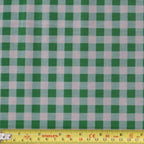 Green Gingham Power Mesh (13E)