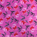 Pink Floral Bengaline (24E)