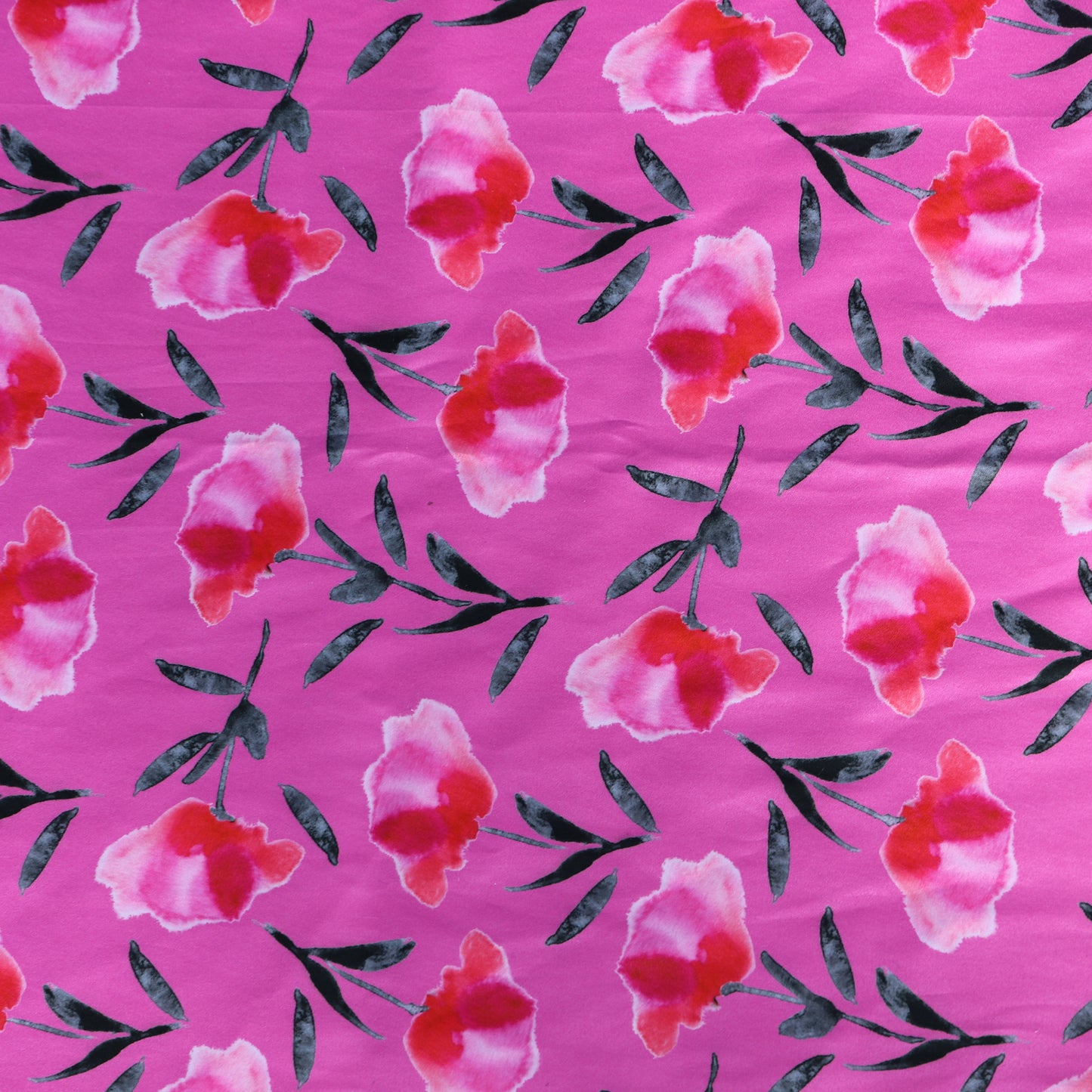 Pink Floral Bengaline (24E)