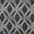 Black Silver Glitter Lurex