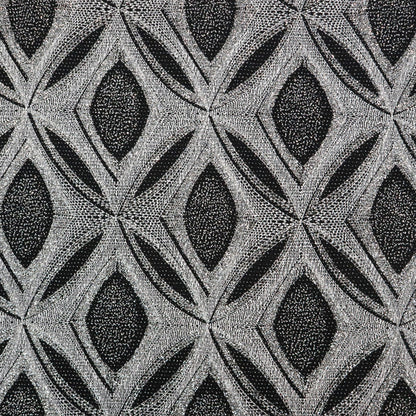 Black Silver Glitter Lurex